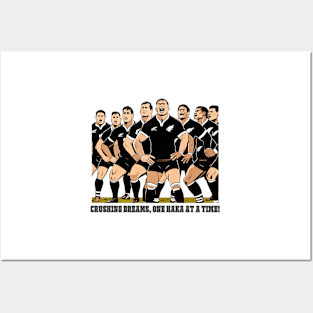 Crushing Dreams - New Zealand Rugby Posters and Art